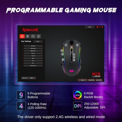 Havit Quad-Mode Gaming Mouse Silent Switch HV-MS966WB