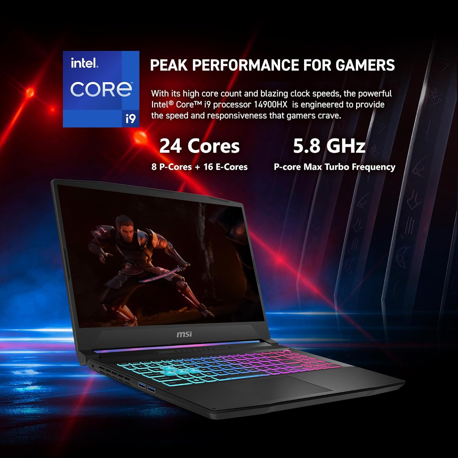 MSI Katana 15 HX B14WFK Intel Core i7-14650HX 16GB RAM 512GB SSD RTX 5060 8GB 15.6" QHD Black 2 MSI Katana 15 HX B14WFK Intel Core i7-14650HX 16GB RAM 512GB SSD RTX 5060 8GB 15.6" QHD Black - Image 2