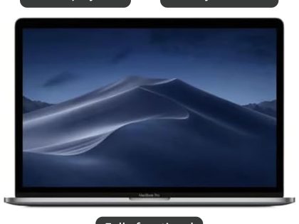 Apple MacBook Pro 15" 2019 Core i7 32GB RAM 1TB SSD 4GB Graphics