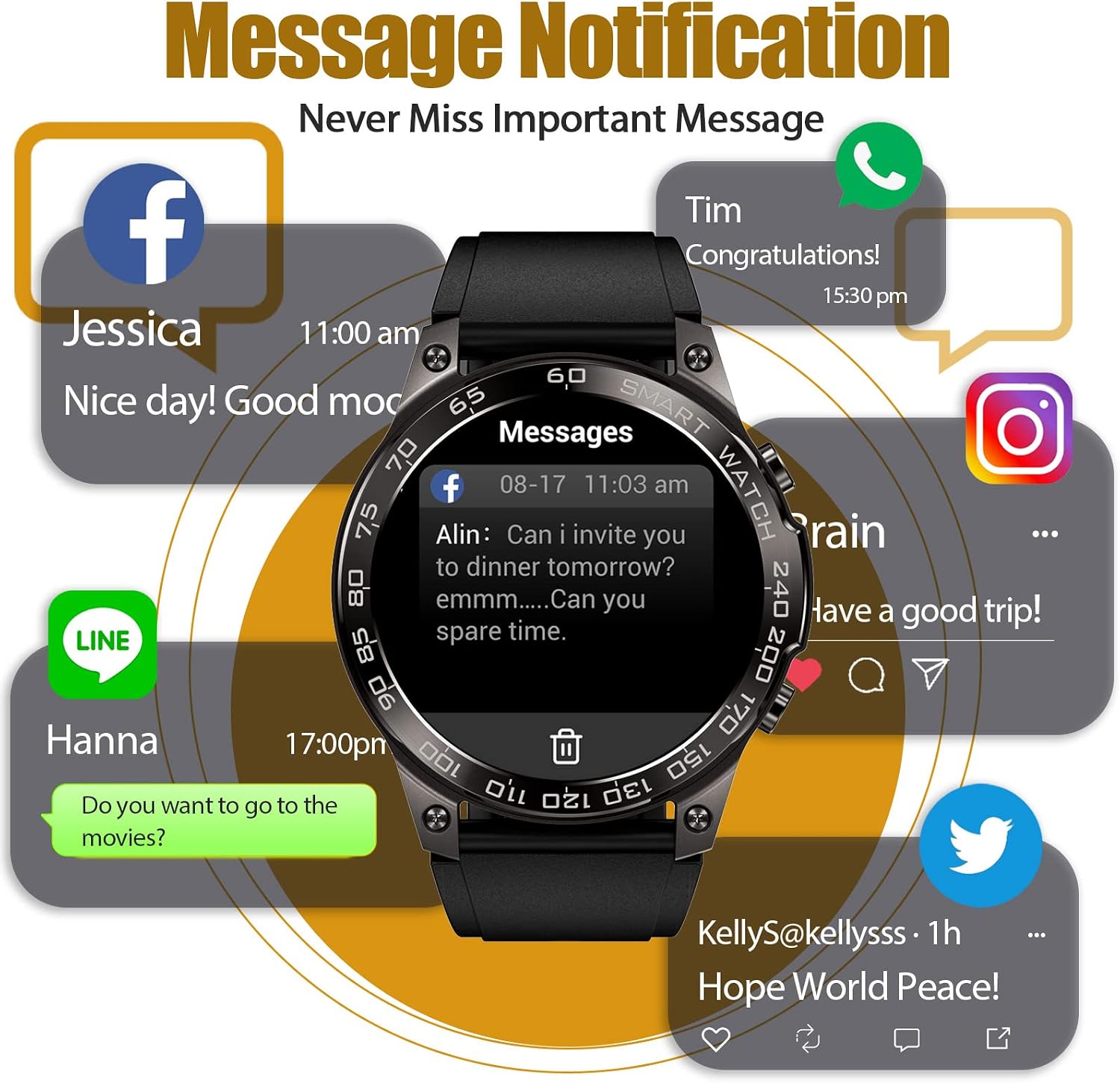 Havit GrandView GPS AMOLED Smart Watch HV-M9061 1 Havit GrandView GPS AMOLED Smart Watch HV-M9061