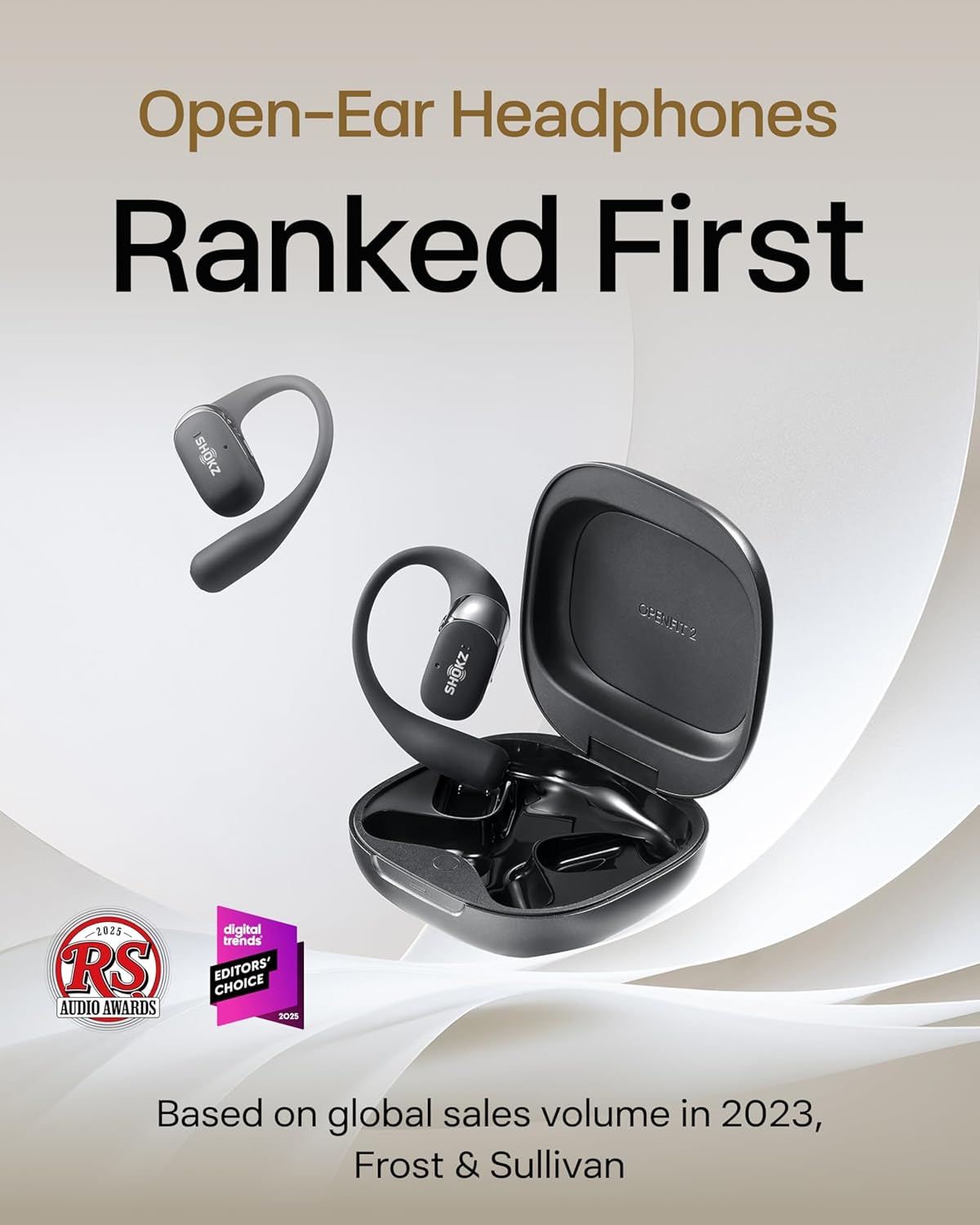 Shokz OpenFit 2 Open-Ear True Wireless Earbuds 2 Shokz OpenFit 2 Open-Ear True Wireless Earbuds - Image 2