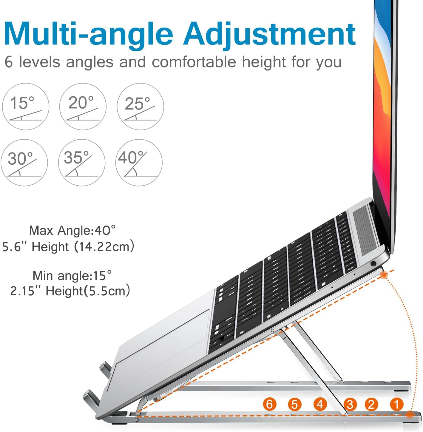 Havit ST7304 Aluminum Foldable Laptop Stand 4 Havit ST7304 Aluminum Foldable Laptop Stand - Image 4