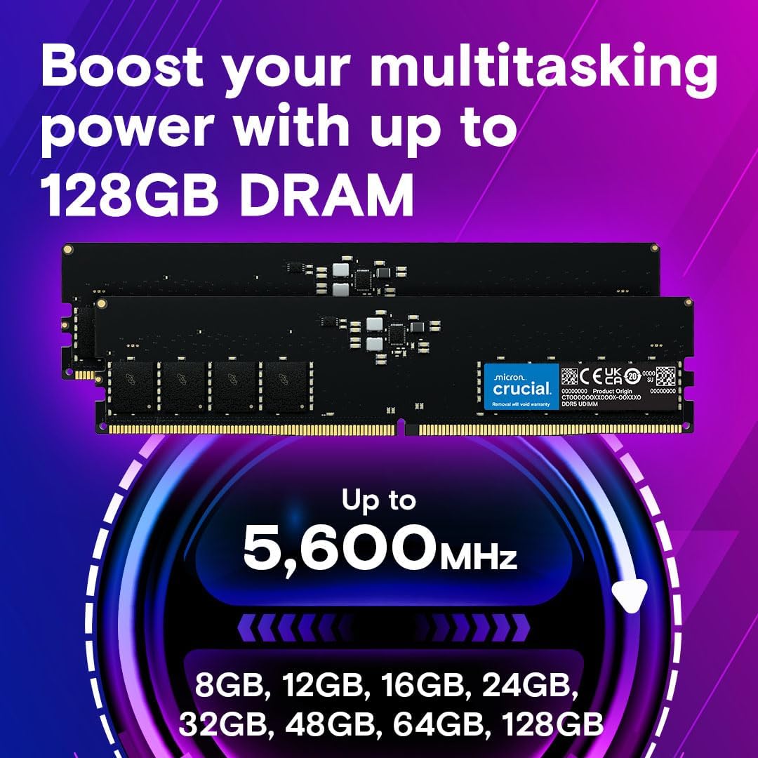 Crucial DDR5 Desktop RAM 16GB 5600MHz UDIMM 3 Crucial DDR5 Desktop RAM 16GB 5600MHz UDIMM - Image 3