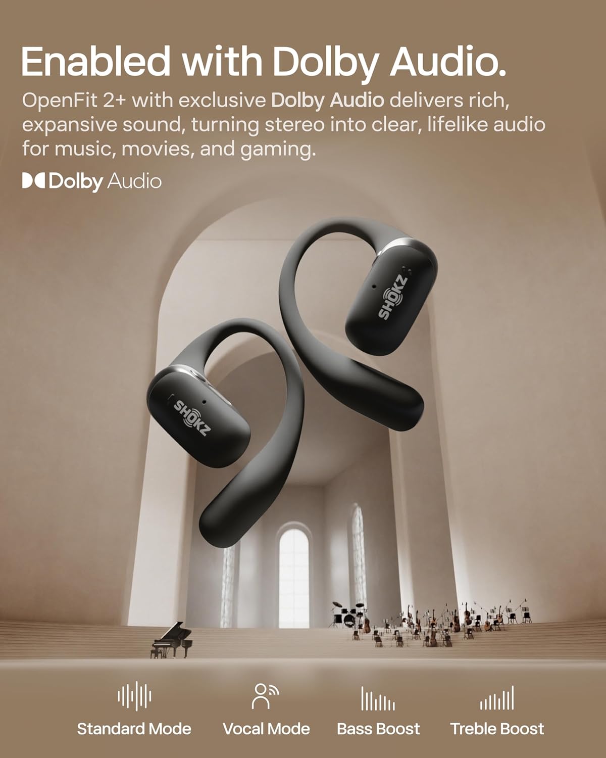 Shokz OpenFit 2 Plus Open-Ear Earbuds 4 Shokz OpenFit 2 Plus Open-Ear Earbuds - Image 4
