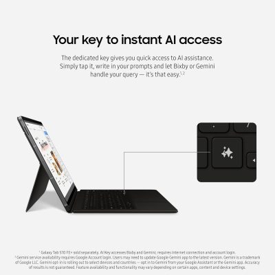 Samsung Book Cover Keyboard for Galaxy Tab S10 FE Plus/S10 FE+ 5G