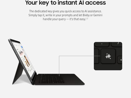 Samsung Book Cover Keyboard for Galaxy Tab S10 FE Plus/S10 FE+ 5G