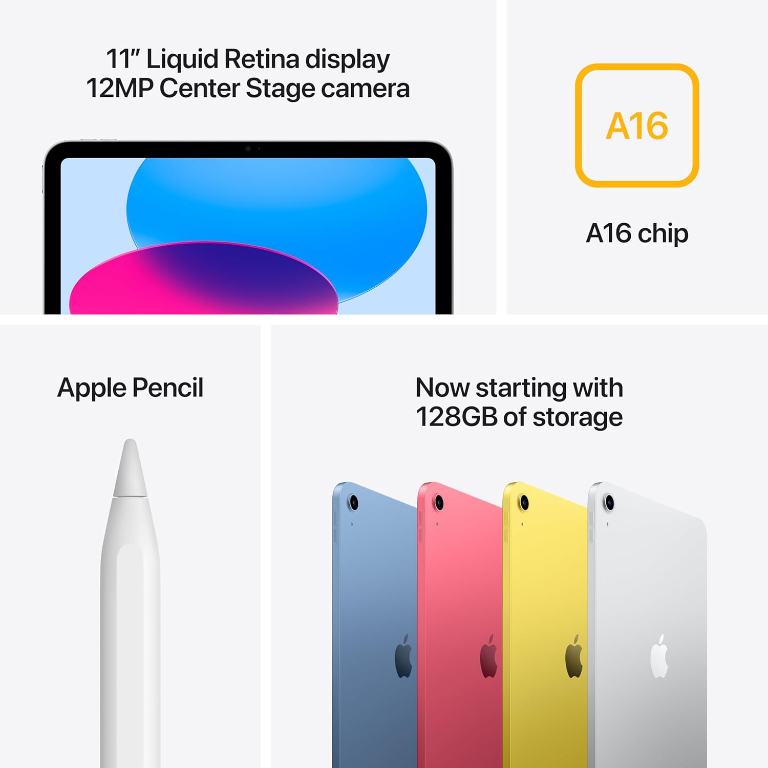 Apple iPad 11th Gen (A16), 128GB, Wi-Fi 4 Apple iPad 11th Gen (A16), 128GB, Wi-Fi - Image 4