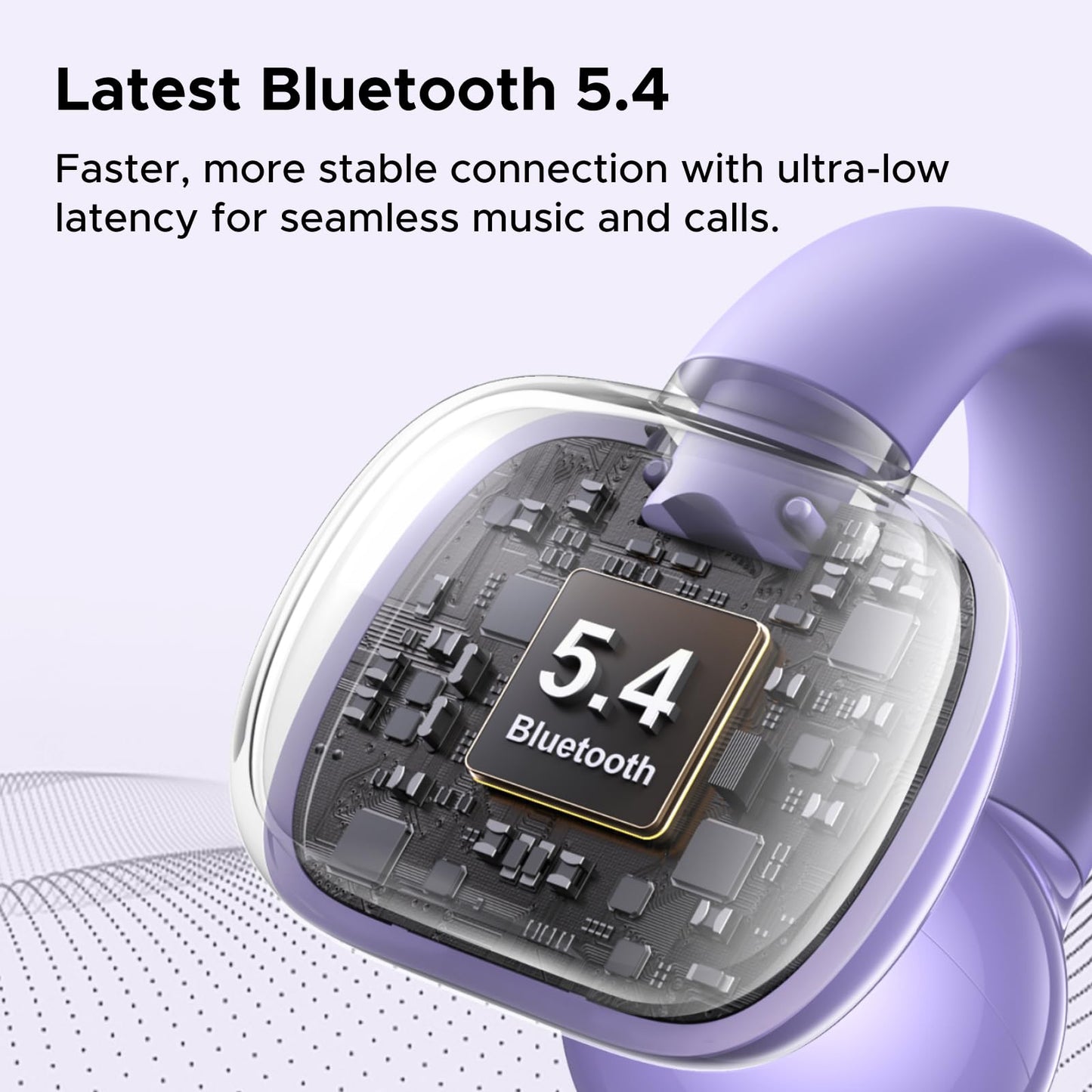 UGREEN WS209 HiTune S3 Open-Ear True Wireless Bluetooth Earbuds Purple 4 UGREEN WS209 HiTune S3 Open-Ear True Wireless Bluetooth Earbuds Purple - Image 4
