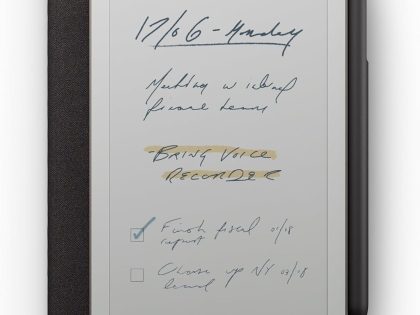 reMarkable Paper Pro Move 7.3″ Colour E-Ink with Marker and Book Folio