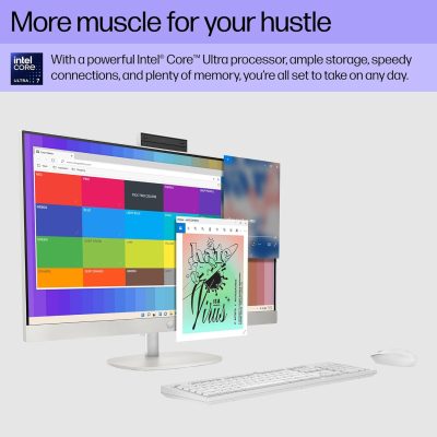 HP All-in-One 27-cr2038nh Intel Core Ultra 7 255U 8GB RAM 512GB SSD Touch Black