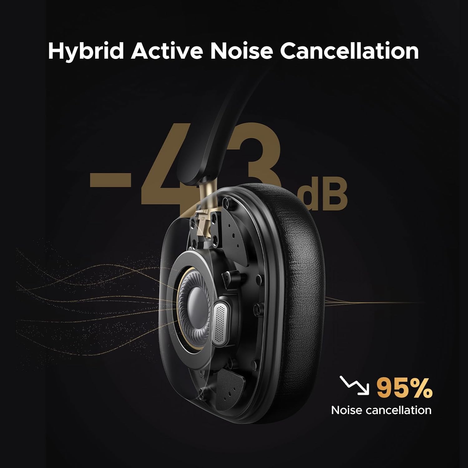 UGREEN HP203 HiTune Max5c Over-ear Bluetooth Headphone Blue 2 UGREEN HP203 HiTune Max5c Over-ear Bluetooth Headphone Blue - Image 2