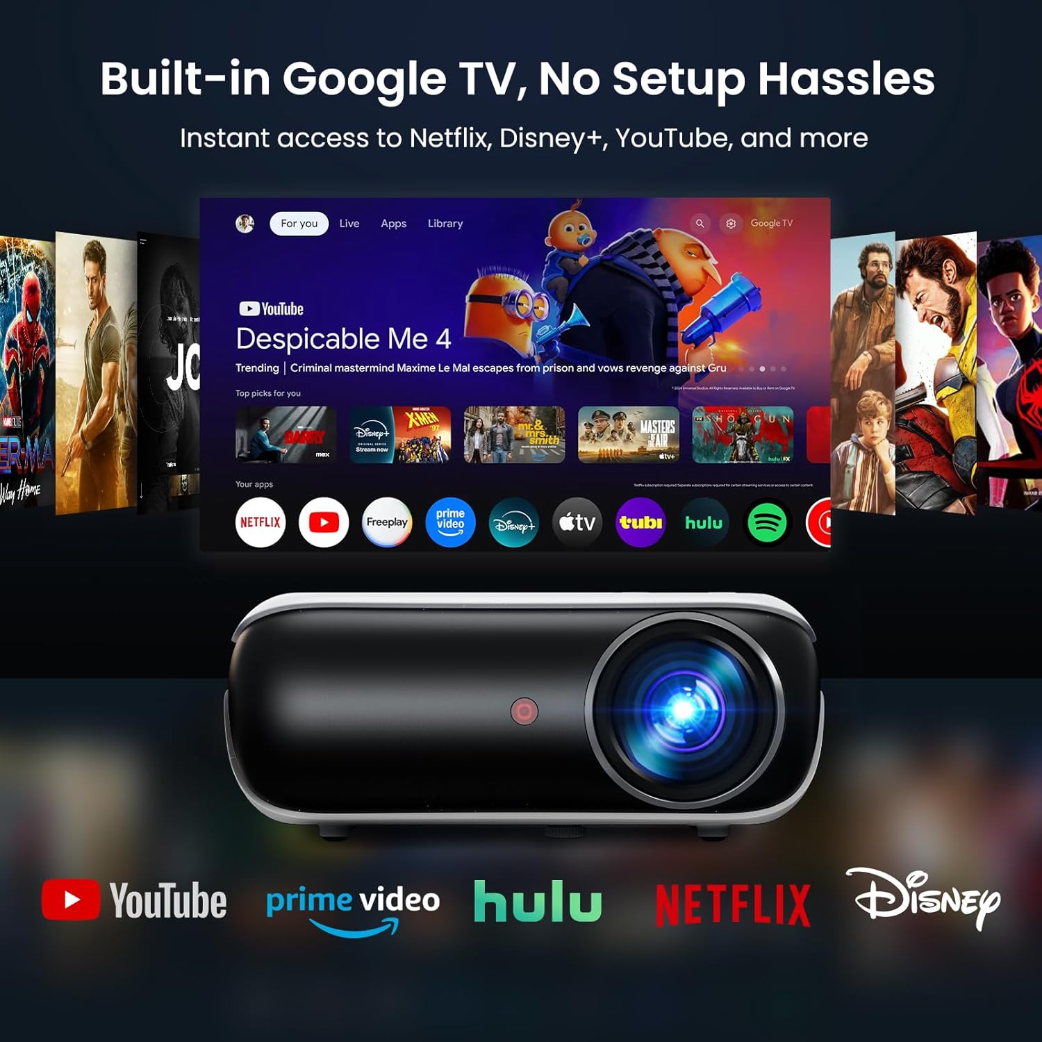 Havit PJ300 Plus Smart Projector 2 Havit PJ300 Plus Smart Projector - Image 2