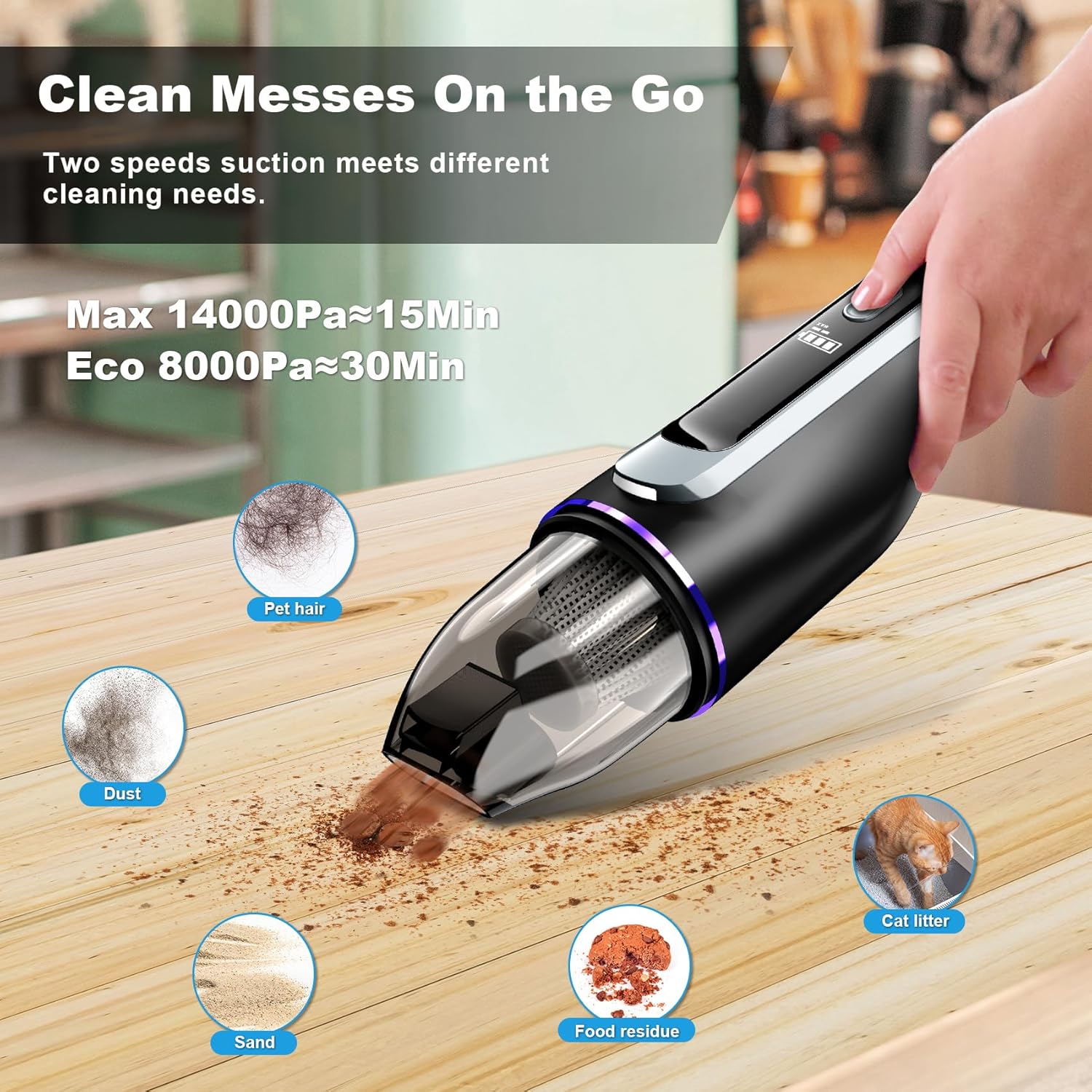 Havit VC015 Handheld Cordless Vacuum 3 Havit VC015 Handheld Cordless Vacuum - Image 3