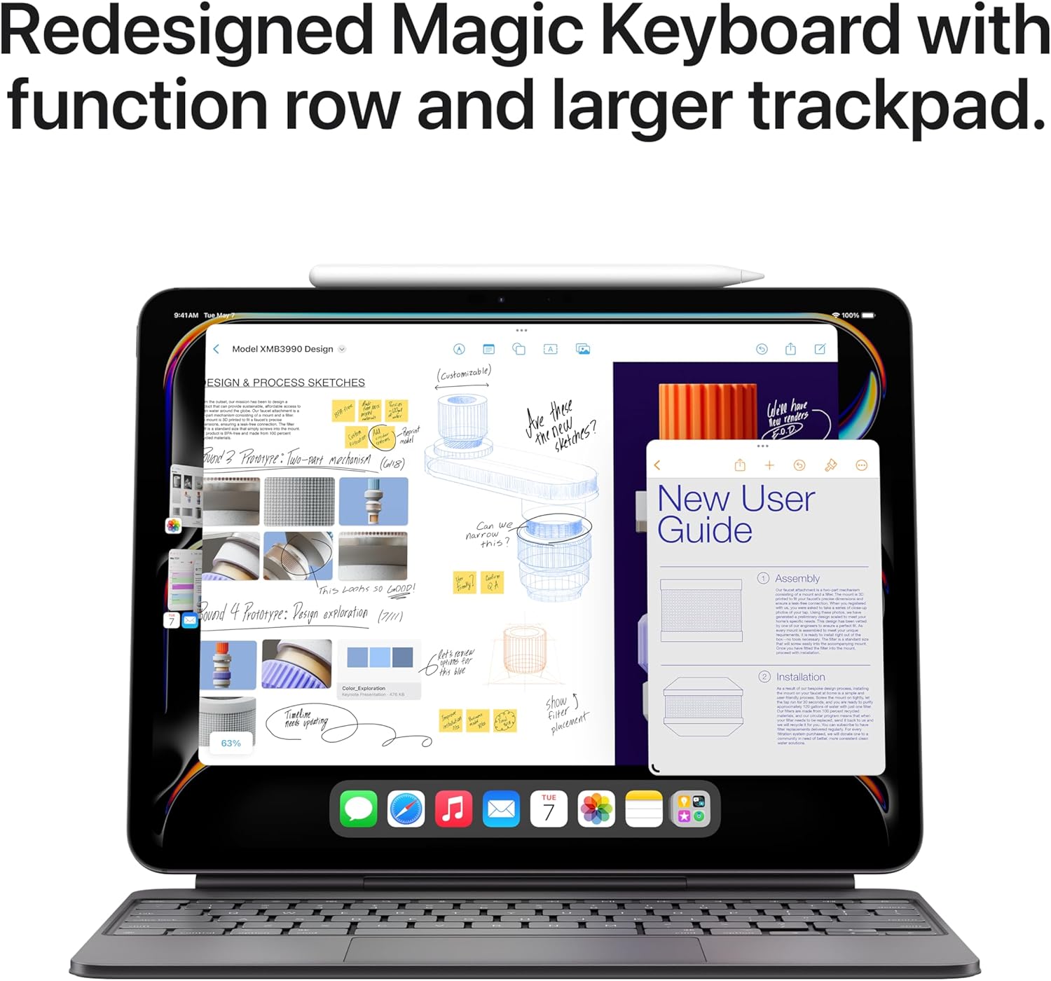 Apple iPad Magic Keyboard 13 inch M5 White 4 Apple iPad Magic Keyboard 13 inch M5 White - Image 4