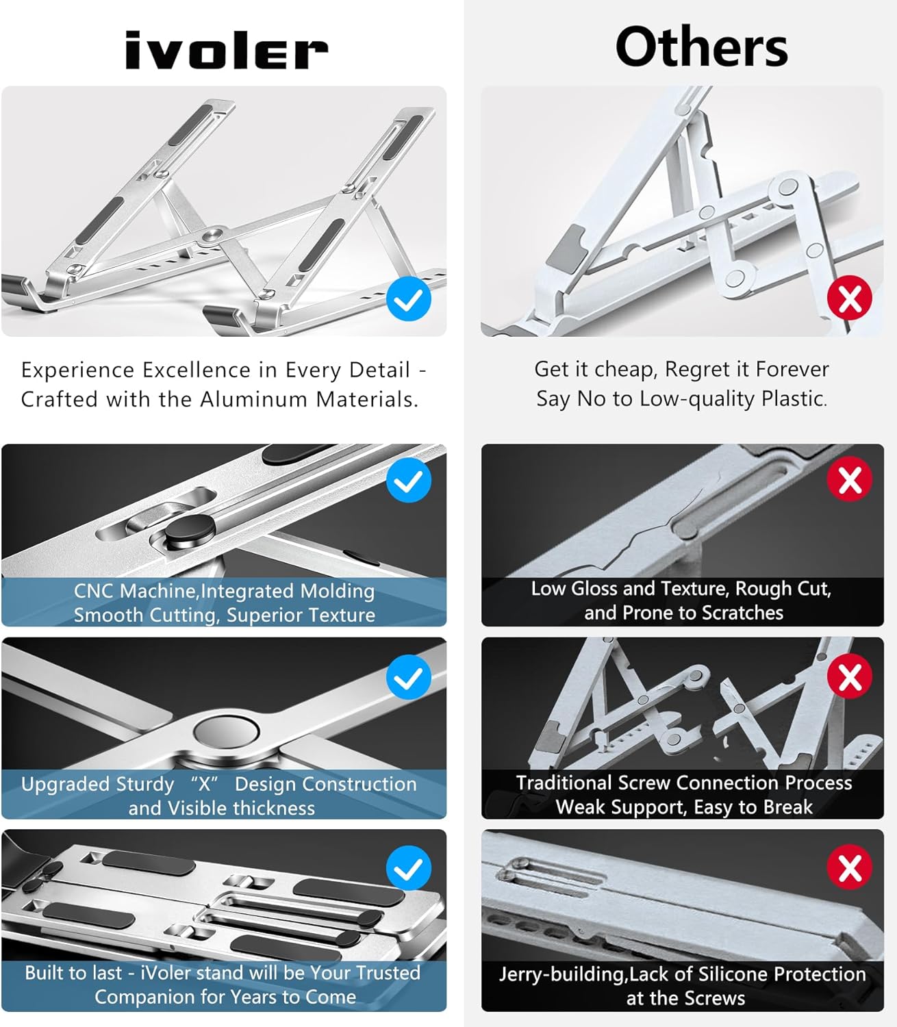 Havit ST7304 Aluminum Foldable Laptop Stand 3 Havit ST7304 Aluminum Foldable Laptop Stand - Image 3