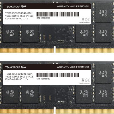 TEAMGROUP Industrial 32GB (2x16GB) DDR5 5600MHz Laptop RAM Kit
