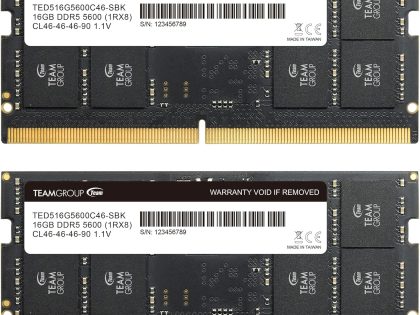TEAMGROUP Industrial 32GB (2x16GB) DDR5 5600MHz Laptop RAM Kit
