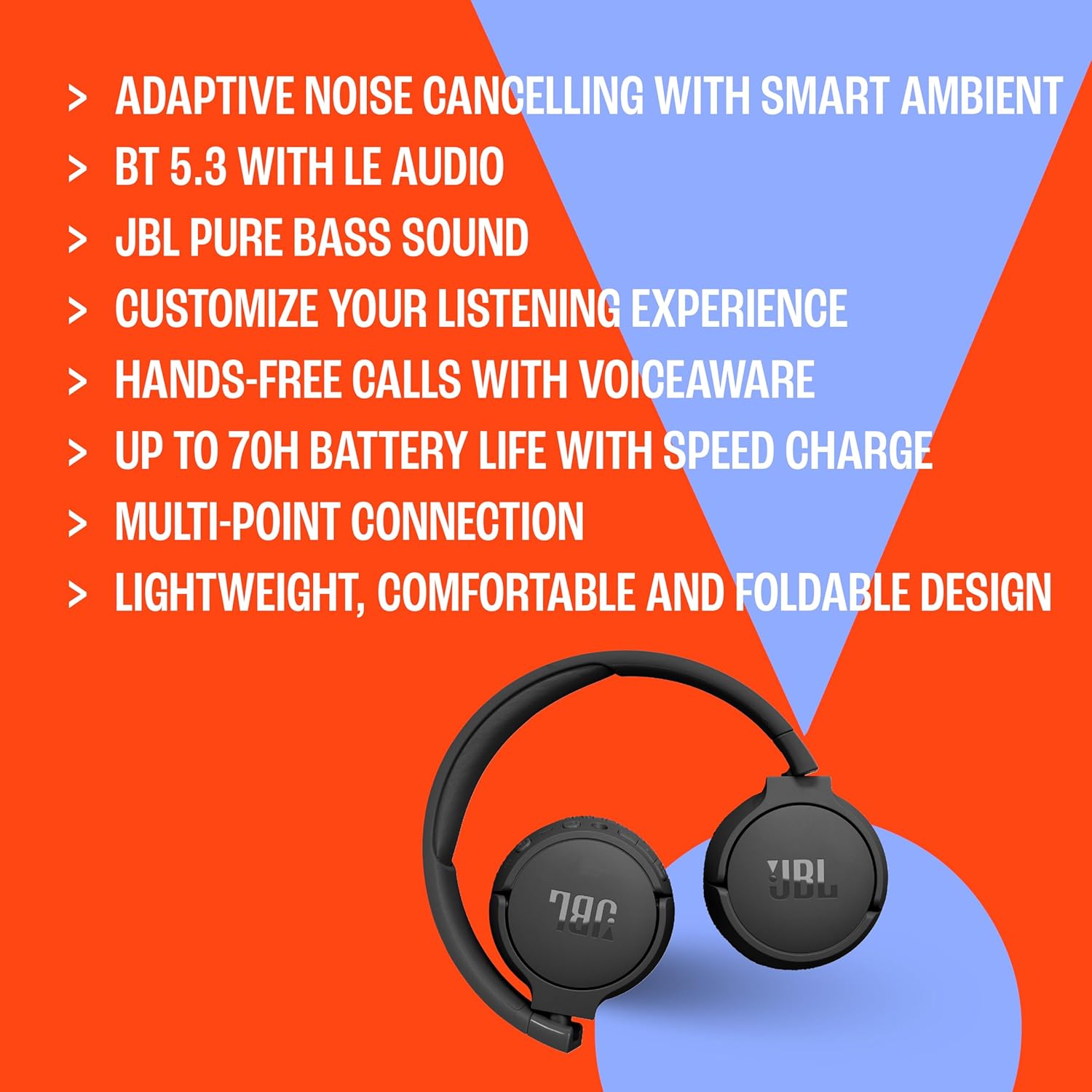 JBL Tune 670NC Wireless Noise Cancelling Headphones 4 JBL Tune 670NC Wireless Noise Cancelling Headphones - Image 4
