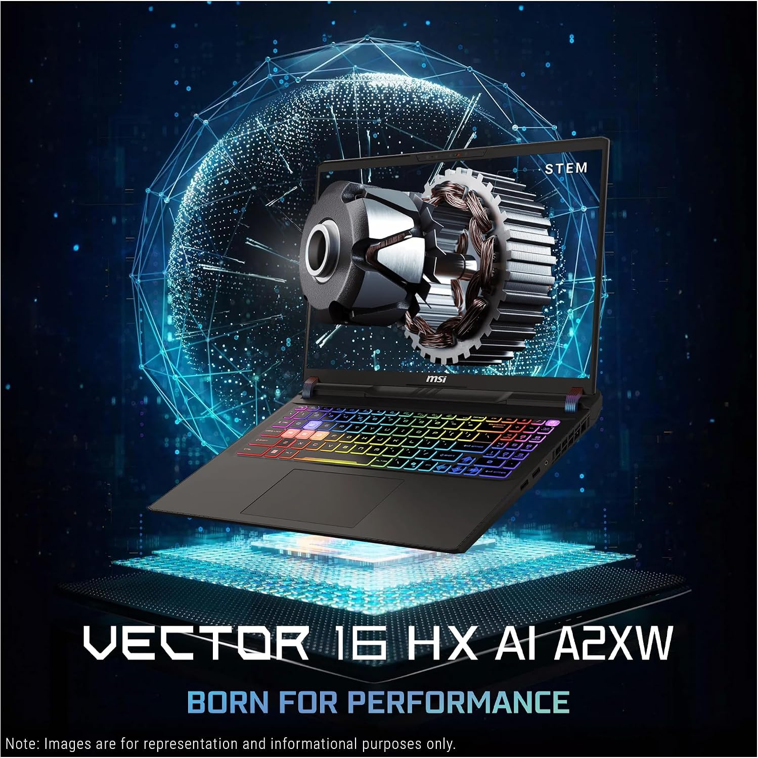 MSI Vector 16 HX AI A2XWIG Intel Core Ultra 9 275HX 16GB RAM 1TB SSD RTX 5080 16GB 16" QHD Cosmos Grey 3 MSI Vector 16 HX AI A2XWIG Intel Core Ultra 9 275HX 16GB RAM 1TB SSD RTX 5080 16GB 16" QHD Cosmos Grey - Image 3
