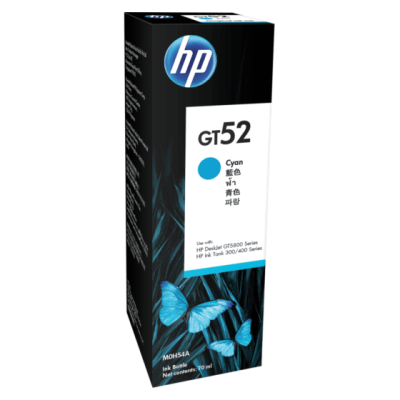 HP GT52 Cyan Original Ink Bottle