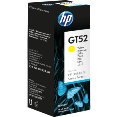 HP GT52 Yellow Original Ink Bottle