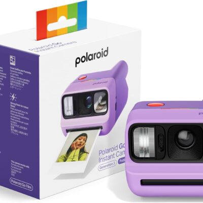 Polaroid Go Generation 2 Purple + Color Film Bundle (16 Photos)
