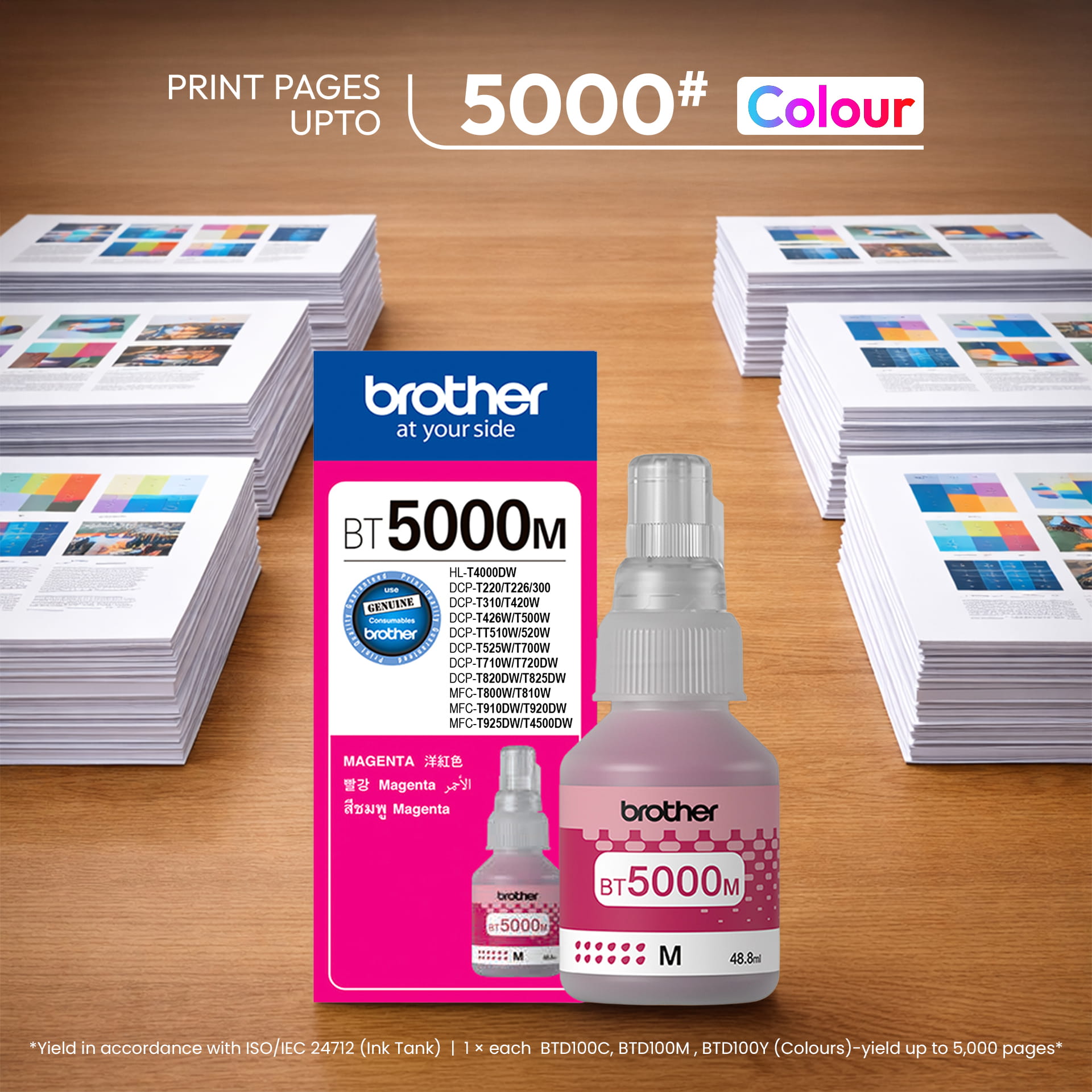 Brother BT-5000M Magenta Ink Bottle 48.8ml (BT-5000M) 2 Brother BT-5000M Magenta Ink Bottle 48.8ml (BT-5000M) - Image 2