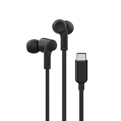 Belkin USB-C In-Ear Wired Headphones Black
