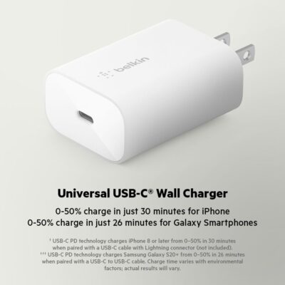 Belkin 25W USB-C PD Wall Charger with PPS