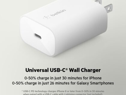 Belkin 25W USB-C PD Wall Charger with PPS
