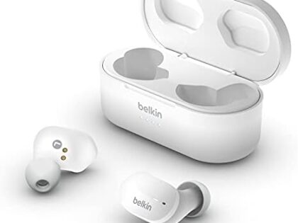 Belkin SoundForm True Wireless Stem Earbuds with Wireless Charging