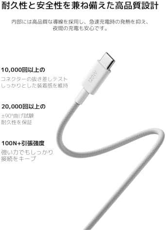 Xiaomi 6A High-Speed USB4 Braided USB-C to USB-C Cable (1M) 3 Xiaomi 6A High-Speed USB4 Braided USB-C to USB-C Cable (1M) - Image 3