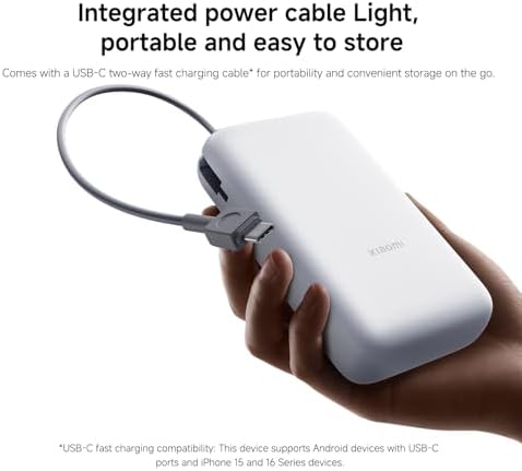 Xiaomi Power Bank 20000mAh Integrated Cable Dark Gray GL 3 Xiaomi Power Bank 20000mAh Integrated Cable Dark Gray GL - Image 3