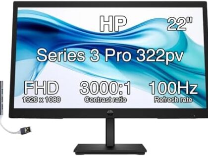 HP Series 3 Pro 21.45 Inch FHD Monitor 322pv (9U5A2AA)