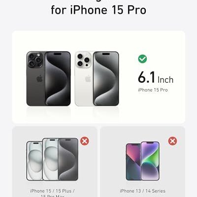 Anker iPhone 15 Pro Clear Magnetic Phone Case