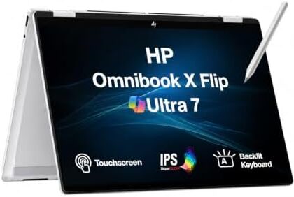 HP Omnibook X Flip 2-in-1 Ultra 7-256V 16GB RAM 512GB SSD Intel Arc 140V 14 Inch Touch (AK4Y9AV)