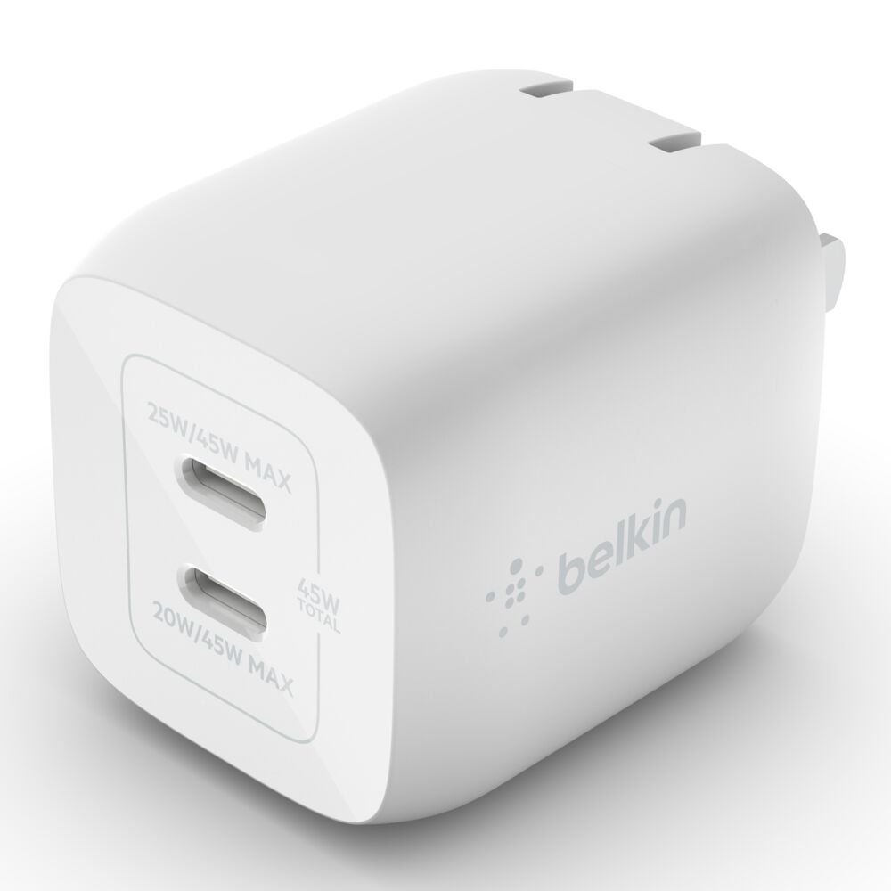 Belkin Dual 45W USB-C PD GaN Fast Charger with PPS 4 Belkin Dual 45W USB-C PD GaN Fast Charger with PPS - Image 4