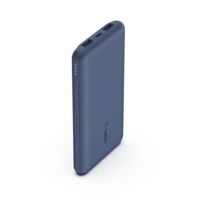 Belkin 10K Power Bank with USB-C 15W Dual USB-A Blue
