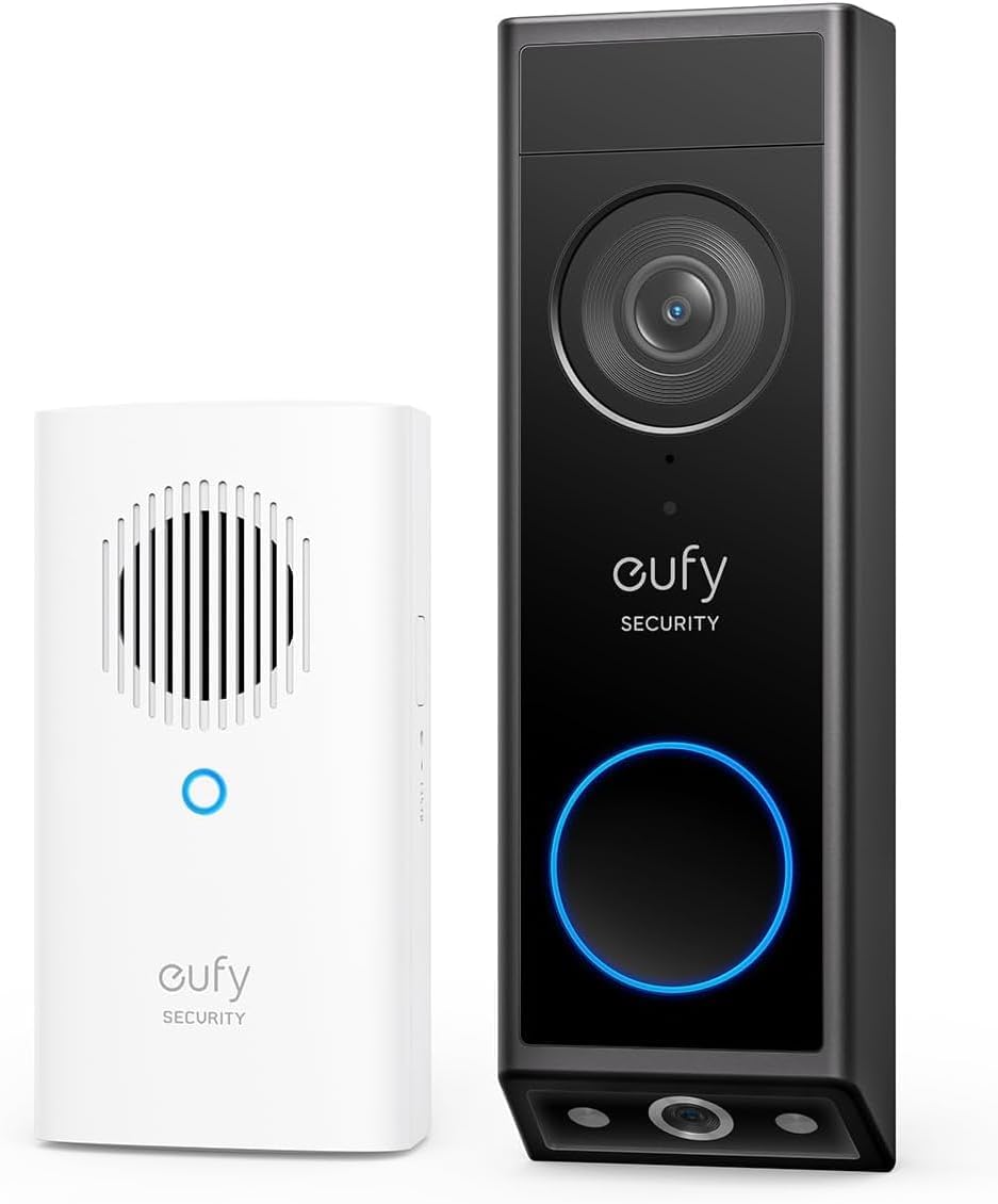 Eufy Video Doorbell E340 with Chime Black 1 Eufy Video Doorbell E340 with Chime Black