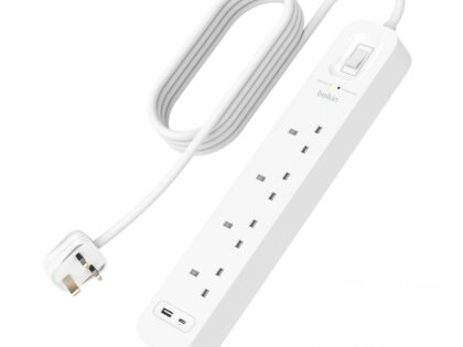 Belkin Power Strip Surge Protector 4 Output 525J 18W USB A+C