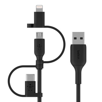 Belkin Universal Cable with Micro-USB USB-C and Lightning Connectors 1M