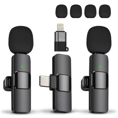 Wireless Lapel Microphone for Phones