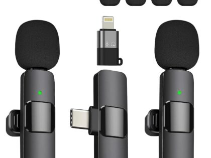Wireless Lapel Microphone for Phones