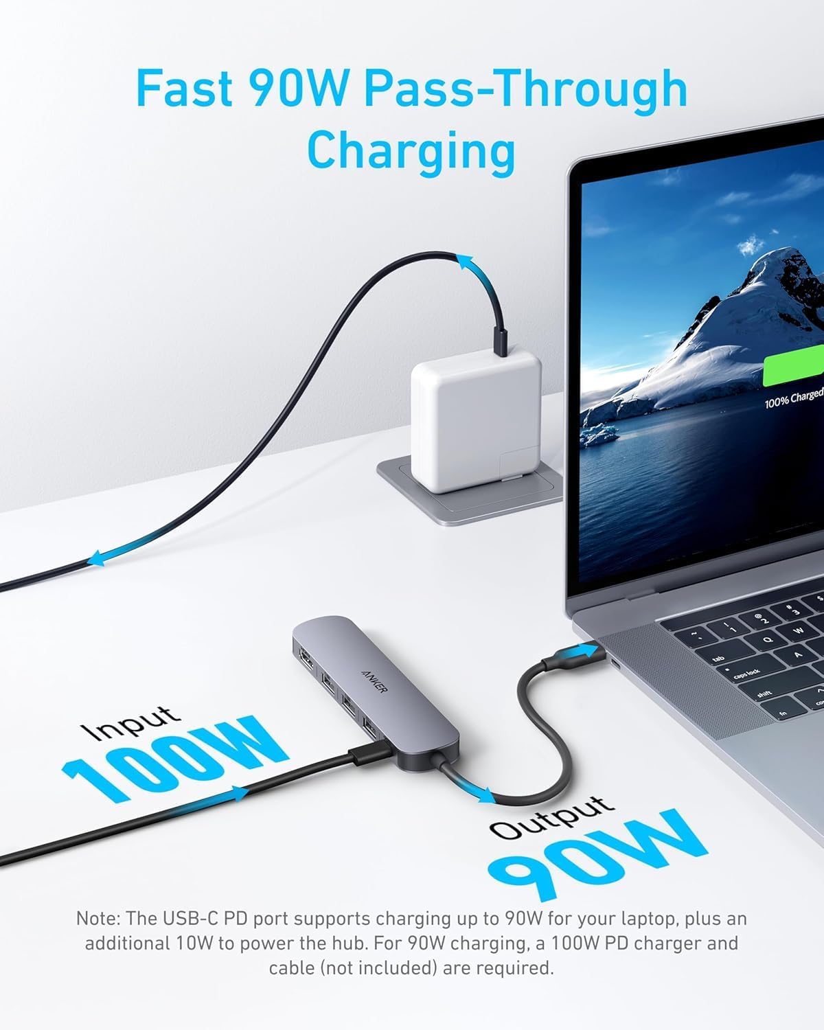 Anker USB-C Hub (5-in-1, 4K HDMI) Gray 3 Anker USB-C Hub (5-in-1, 4K HDMI) Gray - Image 3