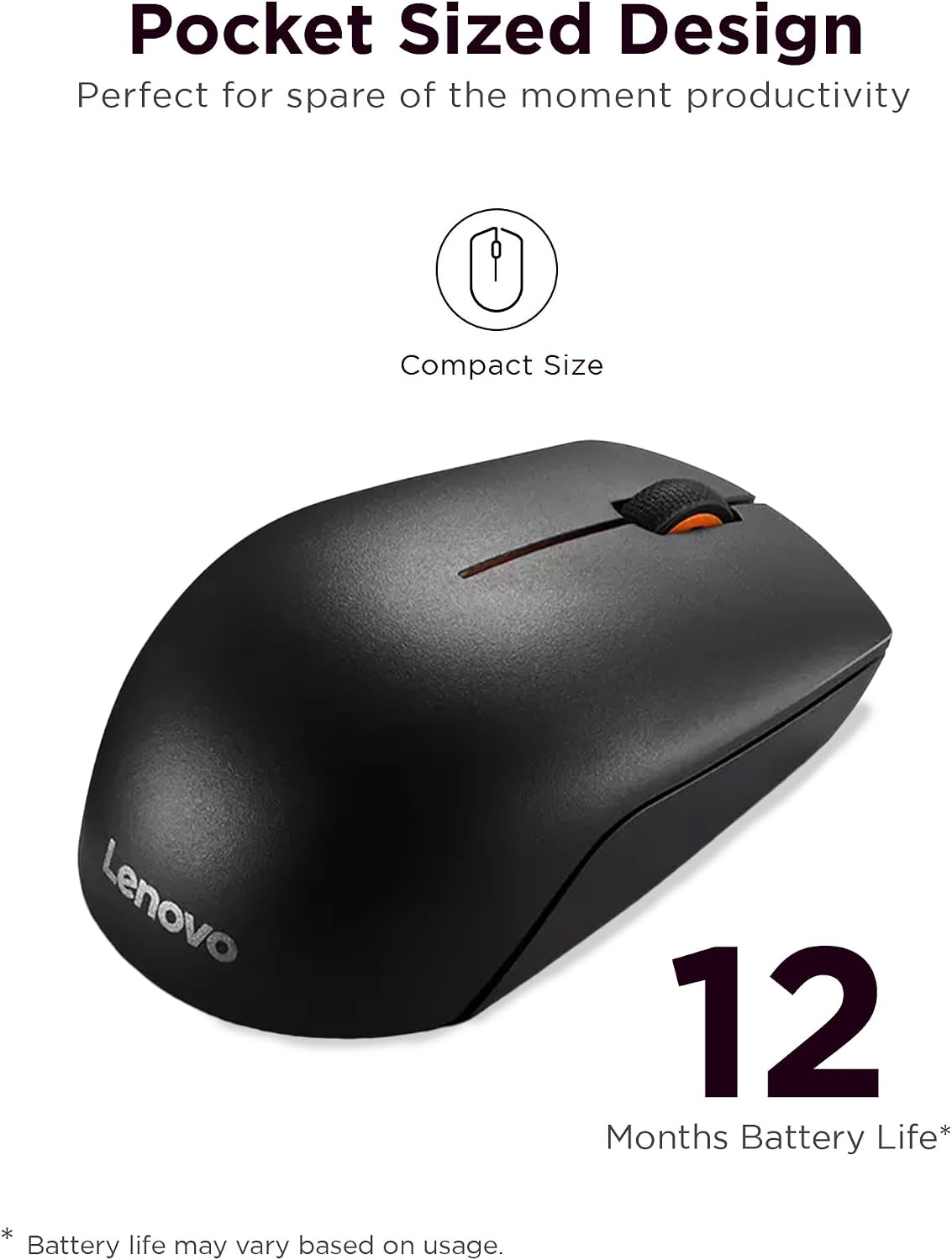 Lenovo 300 Wireless Mouse 2 Lenovo 300 Wireless Mouse - Image 2