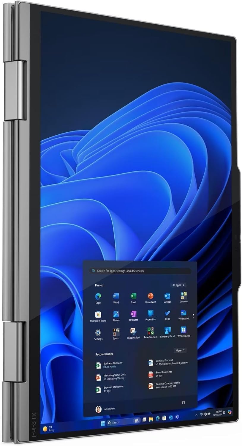 Lenovo ThinkPad X1 2-in-1 Gen 10 Aura Edition Intel Core Ultra 7 268V vPro 32GB RAM 1TB SSD 14″ WUXGA Touchscreen with Pen (21NU003KUS) 3 Lenovo ThinkPad X1 2-in-1 Gen 10 Aura Edition Intel Core Ultra 7 268V vPro 32GB RAM 1TB SSD 14″ WUXGA Touchscreen with Pen (21NU003KUS) - Image 3