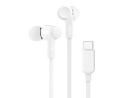 Belkin USB-C In-Ear Wired Headphones White