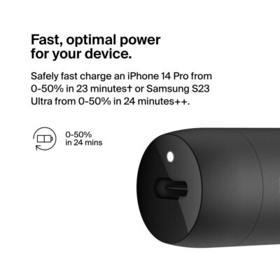 Belkin 30W USB-C PD Car Charger Black