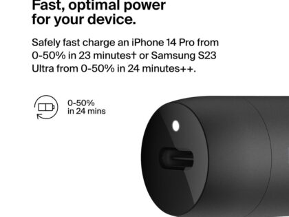 Belkin 30W USB-C PD Car Charger Black