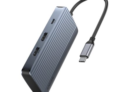 Anker USB-C Hub (7-in-1, Dual Display) Gray